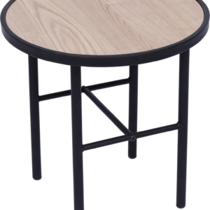 Udendørs sidebord Nordlys Furniture Mihara 40Ã40 cm sortlakeret metal & FSC-træ